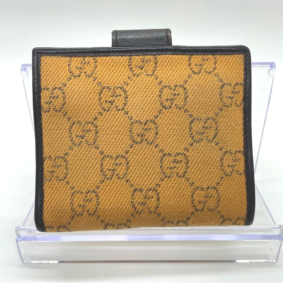 Gucci Jacquard Guccissima and Leather Compact Wallet - Picture 2 of 13
